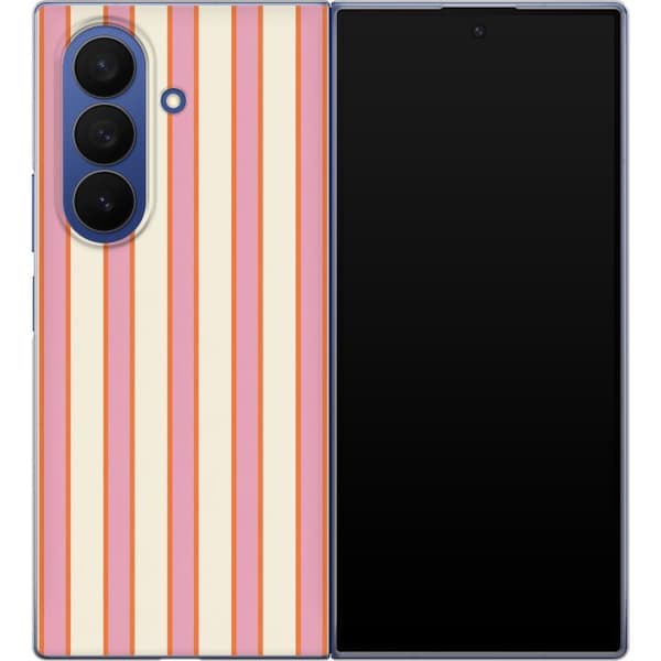 Kompatibelt Mobildeksel til Samsung Galaxy Z Fold7 Rosa sorbetstriper rosa
