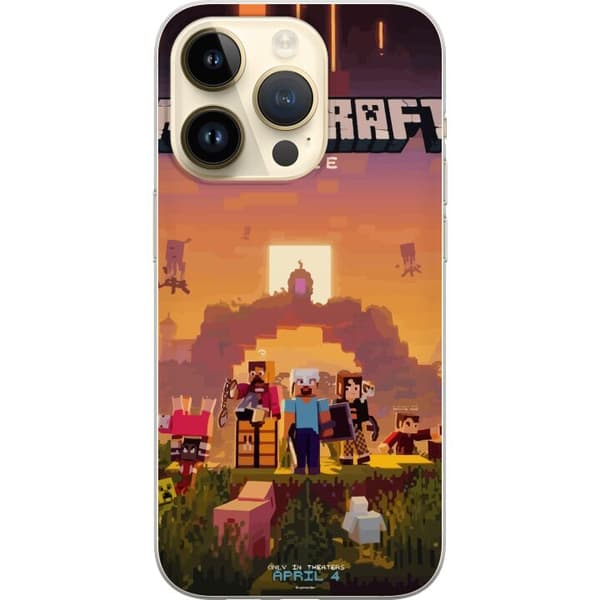 Kompatibelt Mobildeksel til Apple iPhone 14 Pro Minecraft Pixelspill Byggeblokker