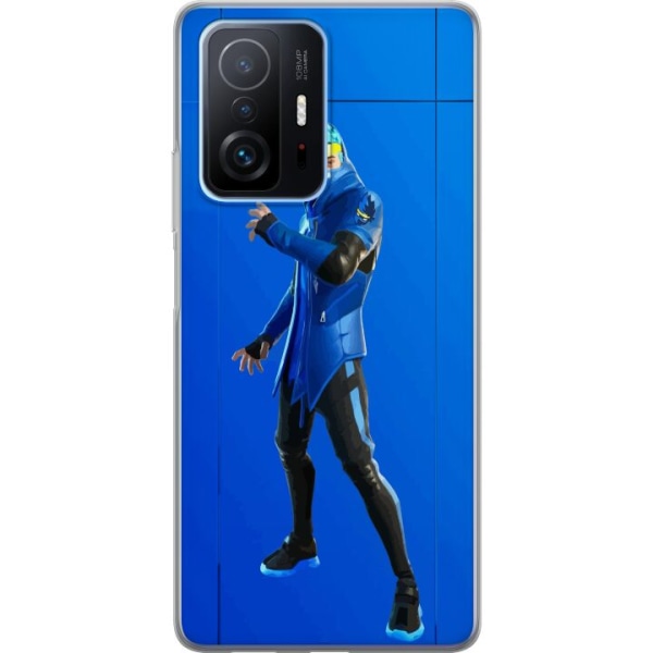 Xiaomi 11T Pro Gennemsigtig cover Fortnite - Ninja Blue