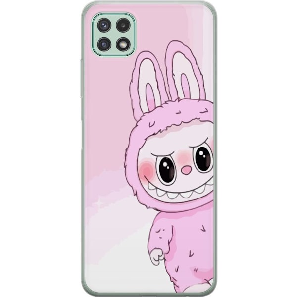Samsung Galaxy A22 5G Gennemsigtig cover Labubu Kanin-serien
