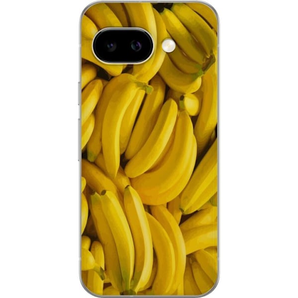 Google Pixel 9a Genomskinligt Skal Banana Pattern – lekfullt