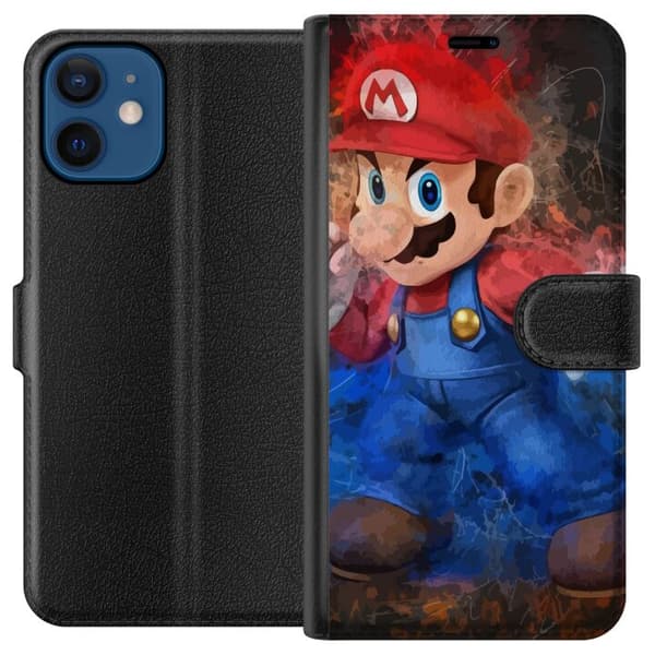 Kompatibelt Plånboksfodral till Apple iPhone 12 Super Mario Bros