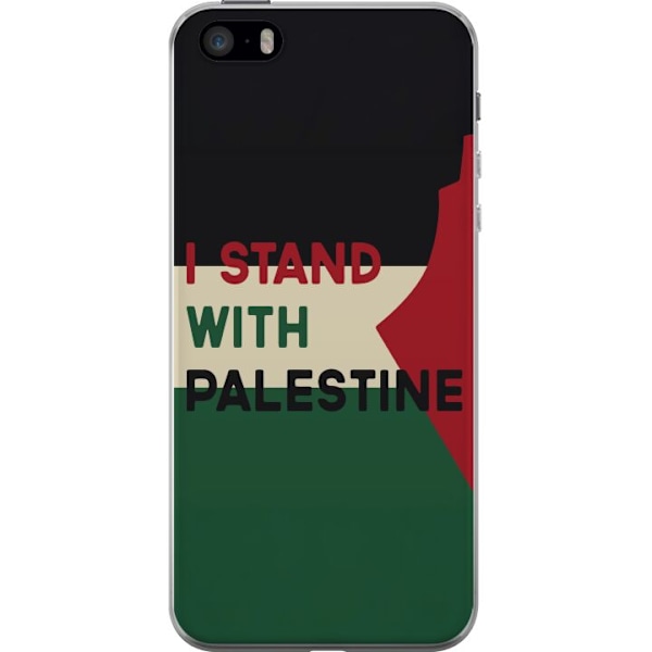 Apple iPhone 5s Läpinäkyvä kuori Pysähdy Palestiinan puole