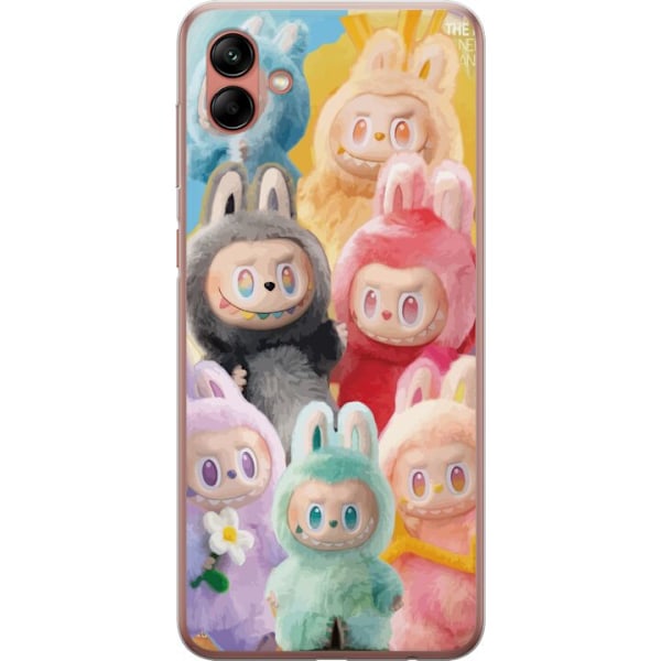 Samsung Galaxy A04 Genomskinligt Skal Labubu Sketch Style – Handritat monster i tusch