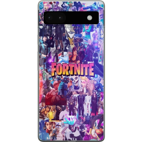 Google Pixel 6a Genomskinligt Skal Fortnite