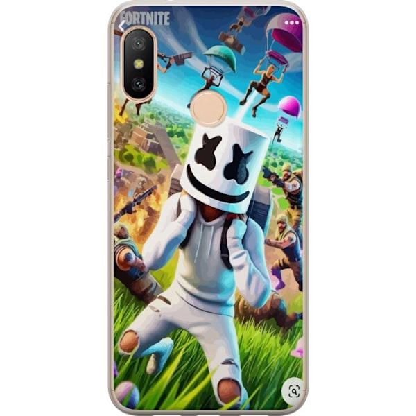 Xiaomi Redmi 6 Pro Gennemsigtig cover Fortnite