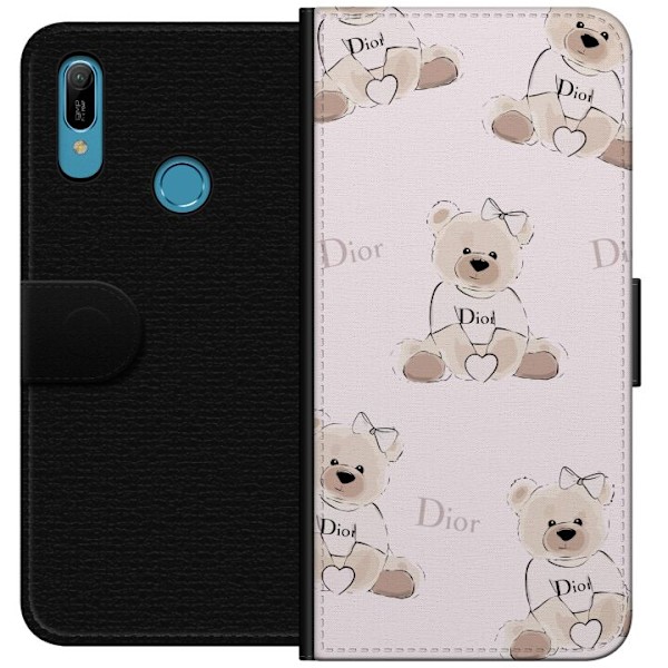Huawei Y6 (2019) Tegnebogsetui Teddy Dior Vibes - luksuriøs b
