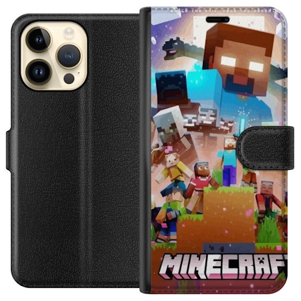 Apple iPhone 15 Pro Max Plånboksfodral Minecraft