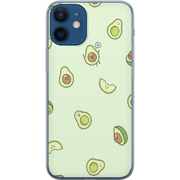 Apple iPhone 12 mini Läpinäkyvä kuori Iloinen Avokado