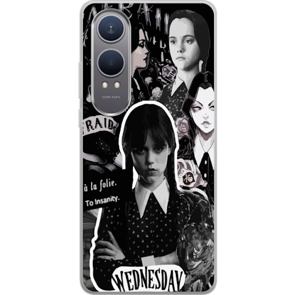 OnePlus Nord CE4 Lite Läpinäkyvä kuori Wednesday Addams