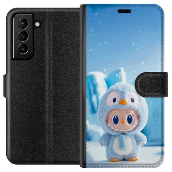 Kompatibel Tegnebogsetui til Samsung Galaxy S21+ 5G sort ridder fortnite