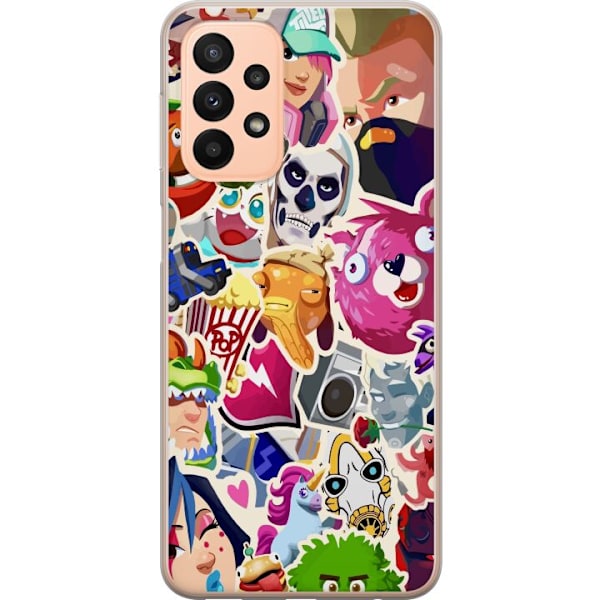 Samsung Galaxy A23 5G Gennemsigtig cover Fortnite