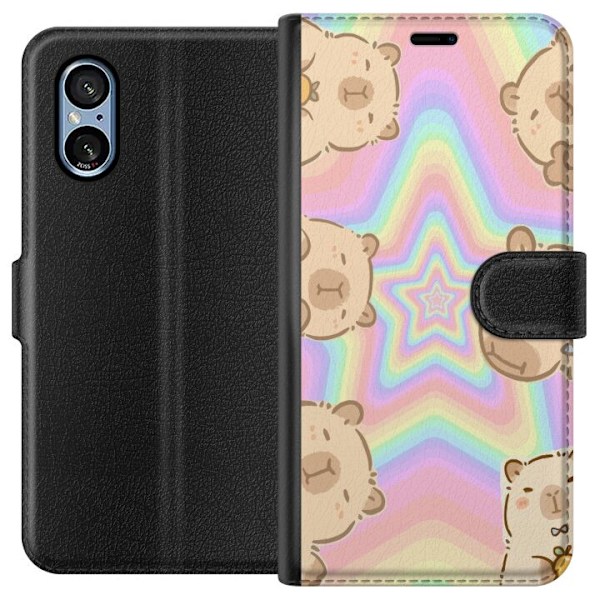 Sony Xperia 10 VI Tegnebogsetui Kawaii Capybara Galaxy Sød An