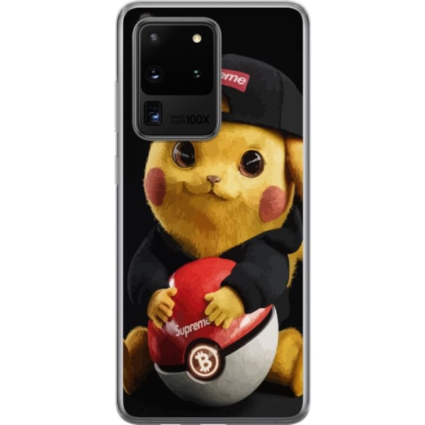Samsung Galaxy S20 Ultra Gennemsigtig cover Pikachu Supreme