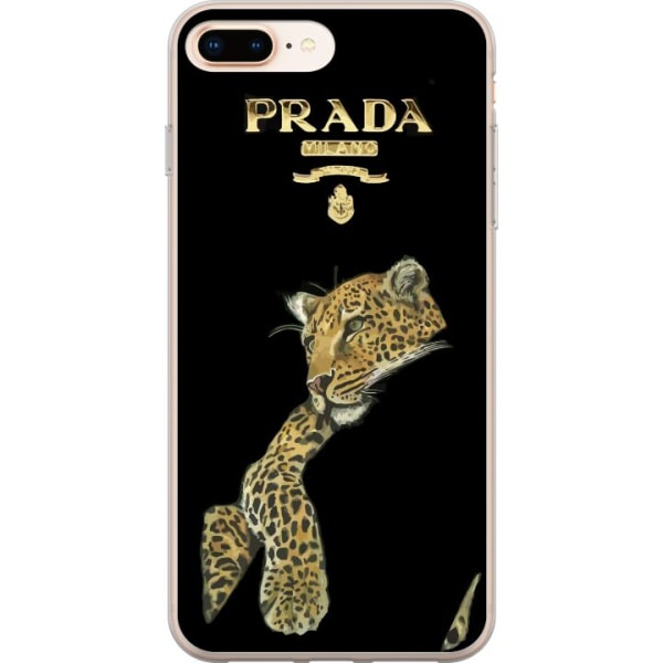 Apple iPhone 7 Plus Gennemsigtig cover Prada Leopard