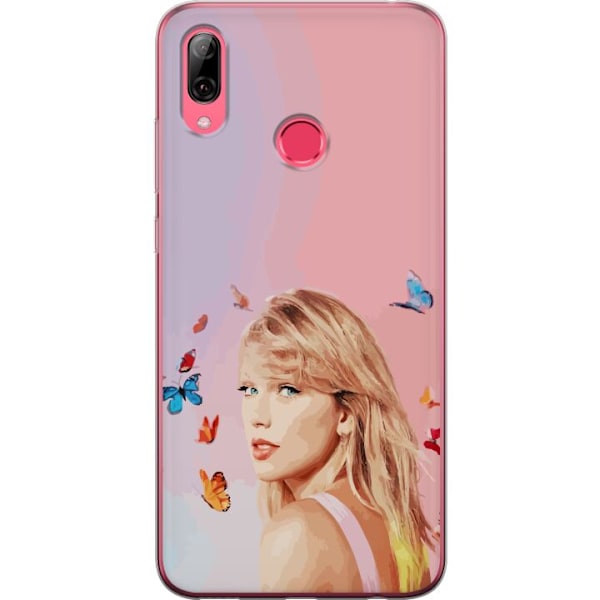 Huawei Y7 (2019) Genomskinligt Skal Taylor Swift Fjärillar