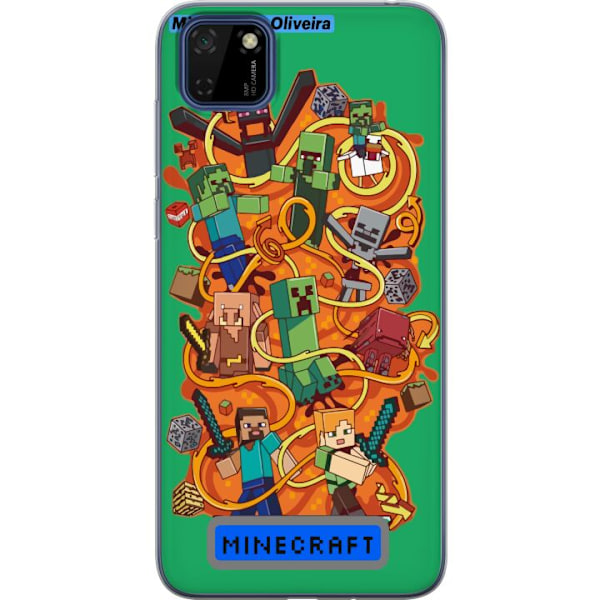 Huawei Y5p Läpinäkyvä kuori Minecraft