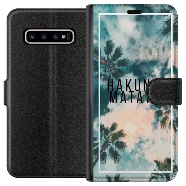 Kompatibelt Lommeboketui til Samsung Galaxy S10+ Hakuna Matata