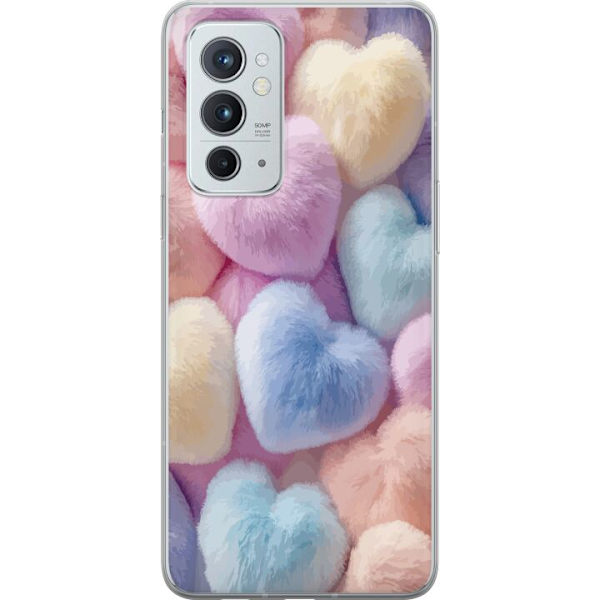 OnePlus 9RT 5G Läpinäkyvä kuori Sydämet Rakkaus Graafinen Suunnittelu Romanttinen Teema Suosittu Symboli Graafinen Malli Koristelu