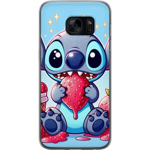 Samsung Galaxy S7 Gjennomsiktig deksel Strawberry Stitch