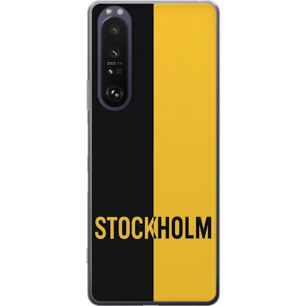 Sony Xperia 1 III Gennemsigtig cover Stockholm – fodbold