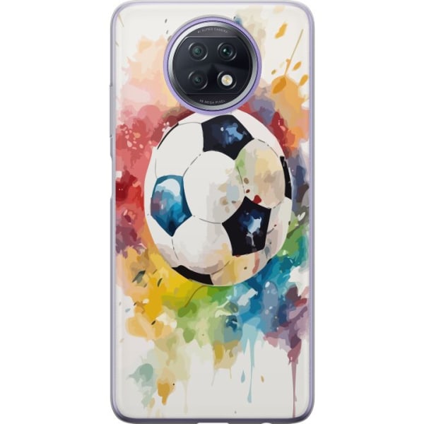 Xiaomi Redmi Note 9T Genomskinligt Skal Fotboll