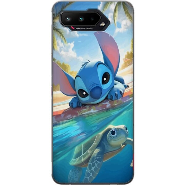 Asus ROG Phone 5 Läpinäkyvä kuori Stitch kilpikonnalla - s