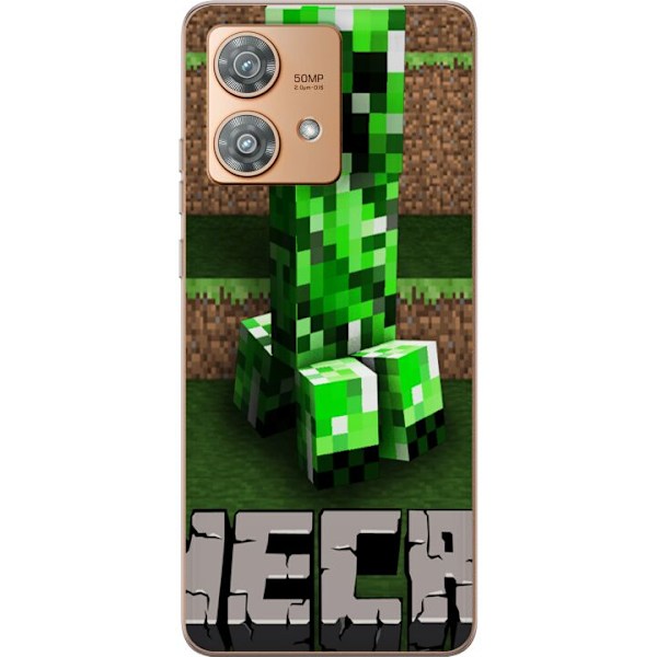 Motorola Edge 40 Neo Gennemsigtig cover Minecraft