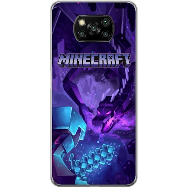 Xiaomi Poco X3 NFC Läpinäkyvä kuori Minecraft