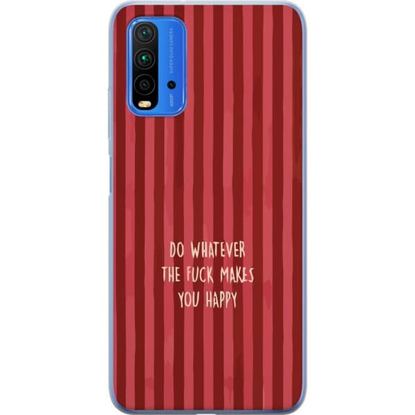 Kompatibelt Mobildeksel til Xiaomi Redmi Note 9 4G Gör det som gör dig glad rød
