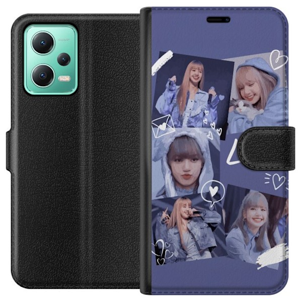 Xiaomi Redmi Note 12 Plånboksfodral Lisa Blackpink – Aesthetic K-pop Queen