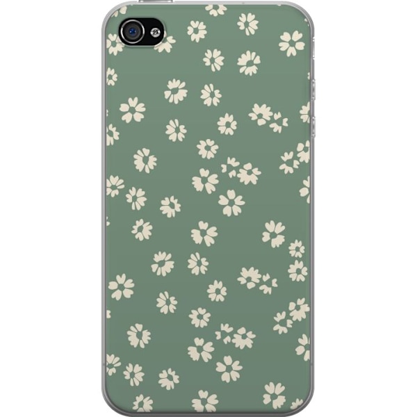 Apple iPhone 4 Genomskinligt Skal Blomsterdröm – färgglatt blommönster