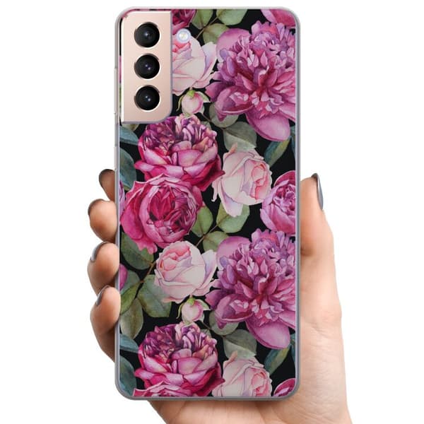 Kompatibelt Mobildeksel til Samsung Galaxy S21 Blomster