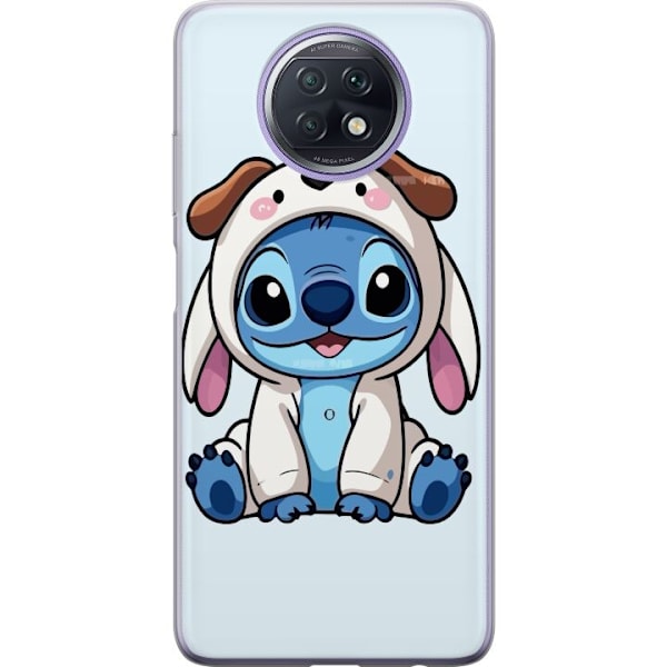 Xiaomi Redmi Note 9T Läpinäkyvä kuori Stitch Koirapuku Lilo & Stitch Disney Hauska Design Sininen Avaruusolento Sarjakuva Hahmo Suosittu Lapsille S