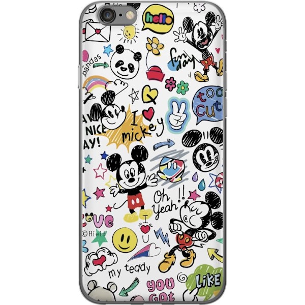 Apple iPhone 6s Gennemsigtig cover Mickey Mouse