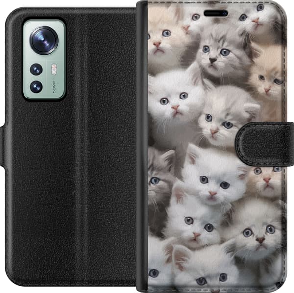 Kompatibel Tegnebogsetui til Xiaomi 12 Katte