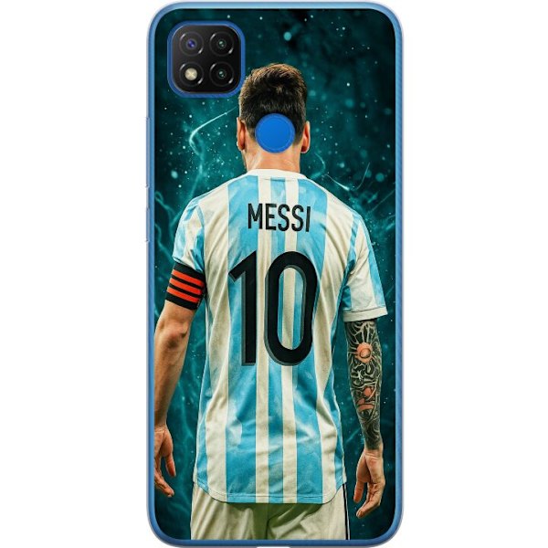 Xiaomi Redmi 9C Gjennomsiktig deksel Messi