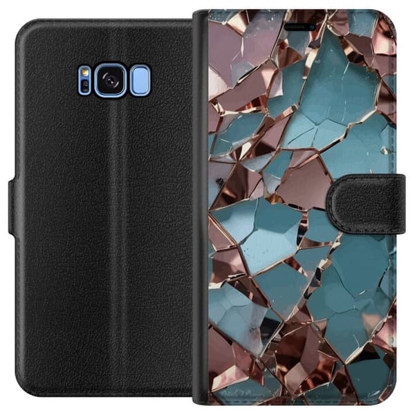 Kompatibelt Plånboksfodral till Samsung Galaxy S8 Marble Elegance