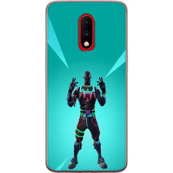 OnePlus 7 Gennemsigtig cover sort ridder fortnite