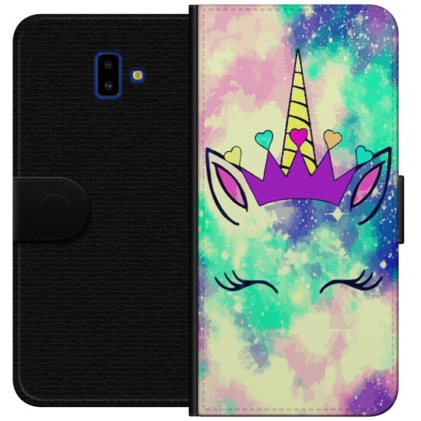 Samsung Galaxy J6+ Plånboksfodral Enhörning / Unicorn