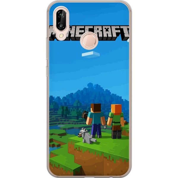 Huawei P20 lite Läpinäkyvä kuori Minecraft Key Art