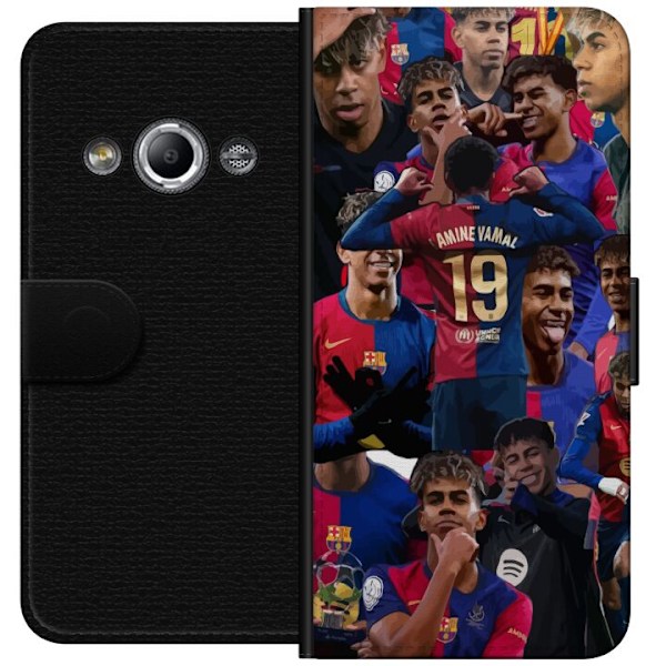 Samsung Galaxy Xcover 3 Plånboksfodral Lamine Yamal mobilskal för fotbollsfans