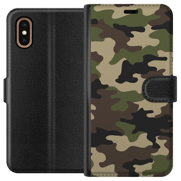 Apple iPhone XS Max Tegnebogsetui Skov camo