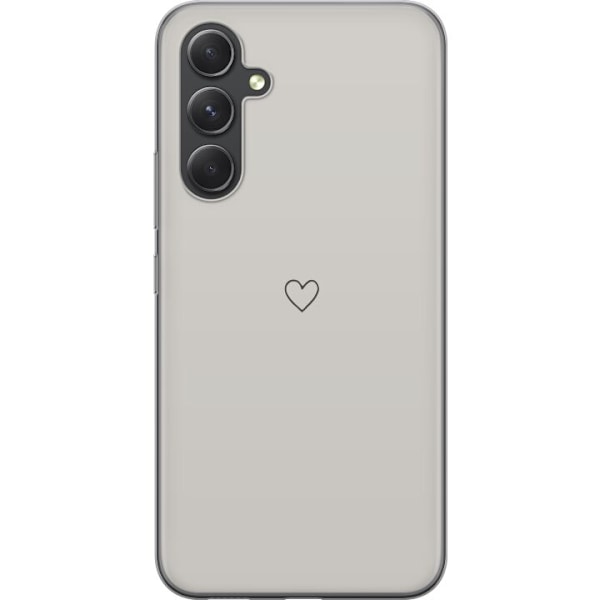 Samsung Galaxy S24 FE Läpinäkyvä kuori Pieni Sydän