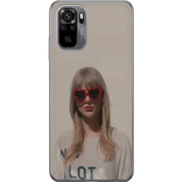 Xiaomi Redmi Note 10 Genomskinligt Skal Taylor Swift