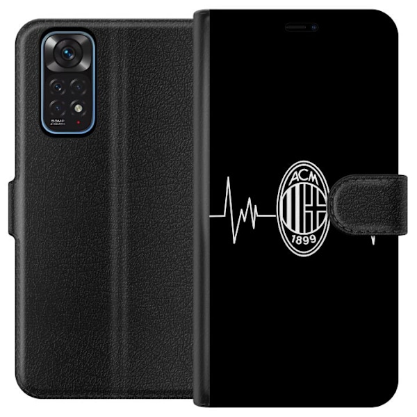 Xiaomi Redmi Note 11 Tegnebogsetui AC Milan