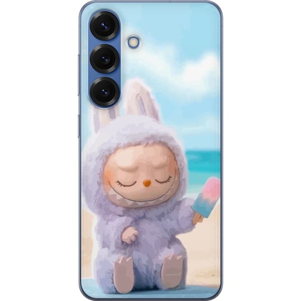 Samsung Galaxy S25+ Läpinäkyvä kuori Labubu Vaaleanpunainen
