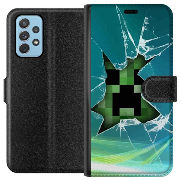 Samsung Galaxy A52 5G Lompakkokotelo MineCraft