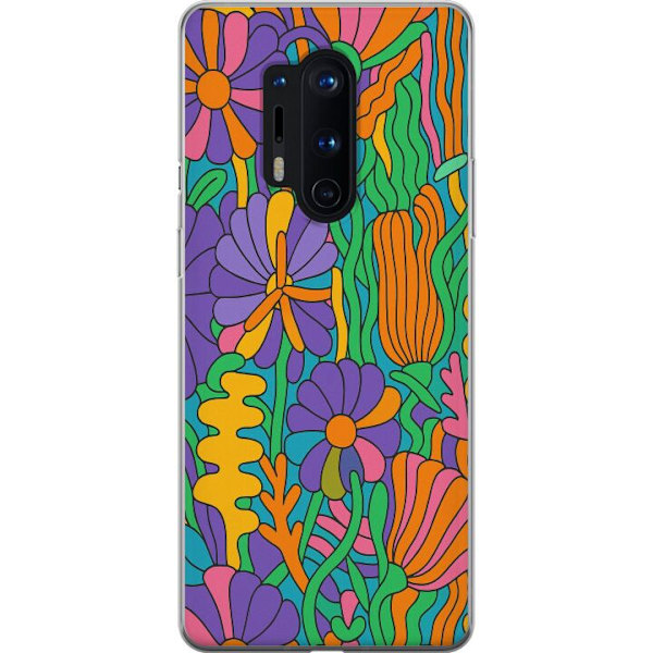 OnePlus 8 Pro Genomskinligt Skal Color Pop