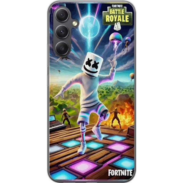 Samsung Galaxy A15 5G Läpinäkyvä kuori Fortnite